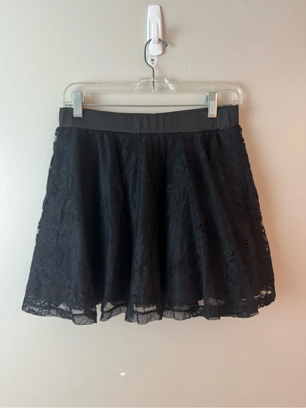 Avidlove Black Lace A-Line Skirt Large NWT Goth Witchy